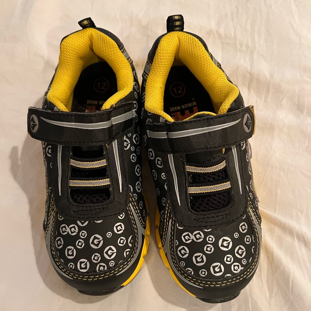 Minions kids sneakers size 12